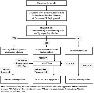 Extracorporeal Membrane Oxygenation—First Strategy for Acute Life-Threatening Pulmonary Embolism